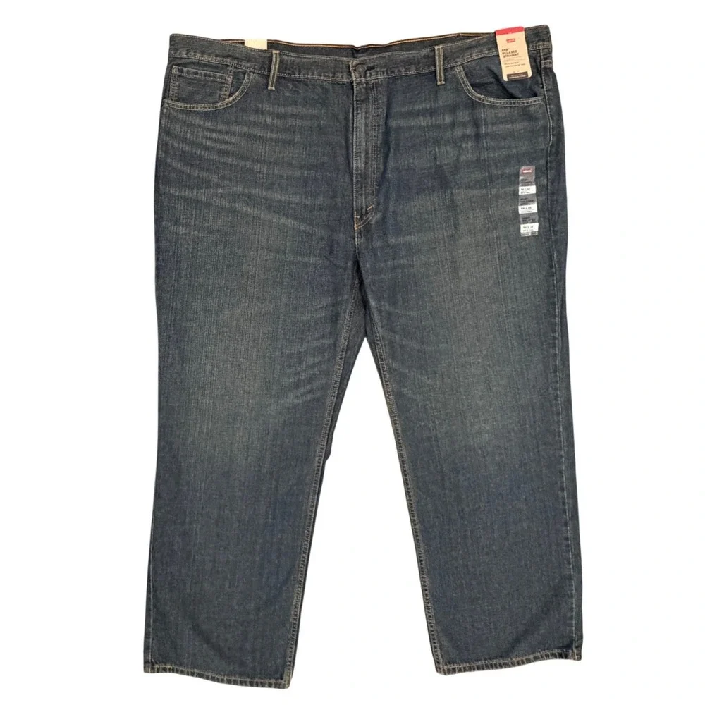 Levi's 559 Relaxed Straight Jeans Mens 54 x 32 Blue Big & Tall Denim **NEW**